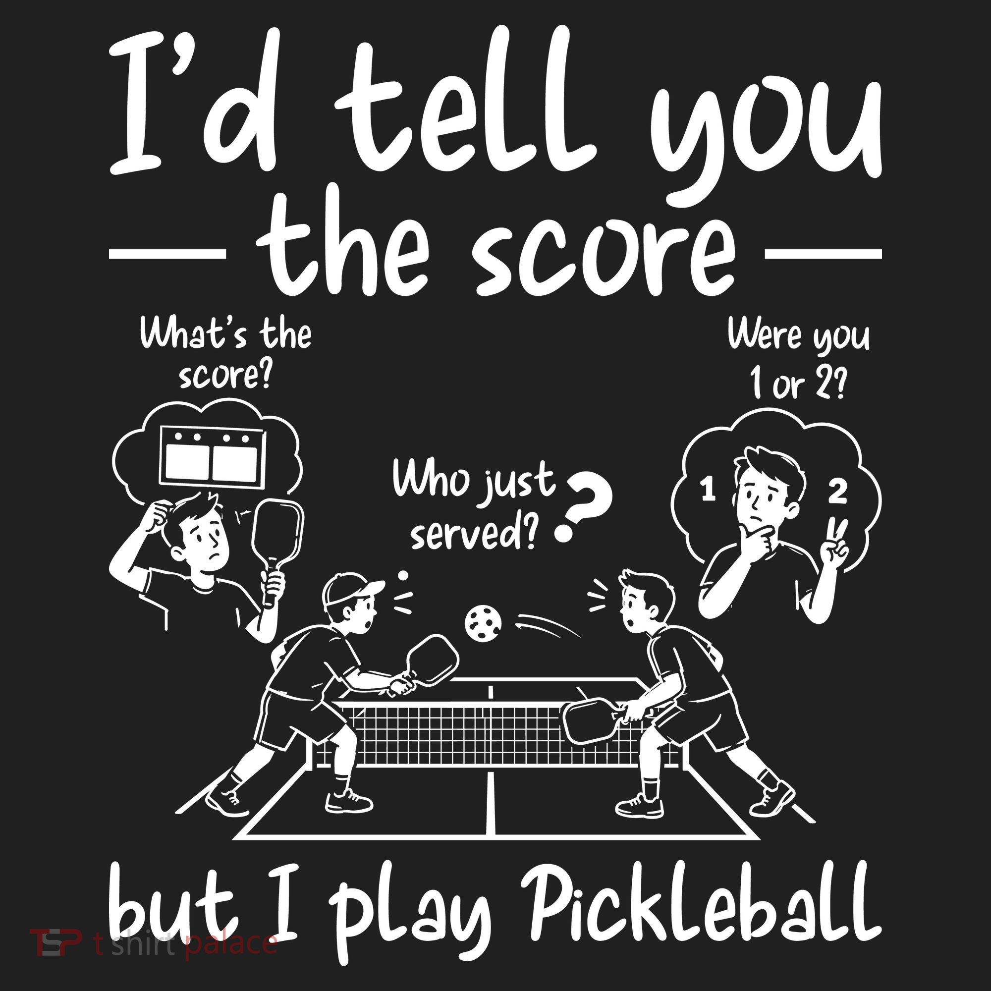 Confused Pickleball Player Funny Pickleball Golf Towel