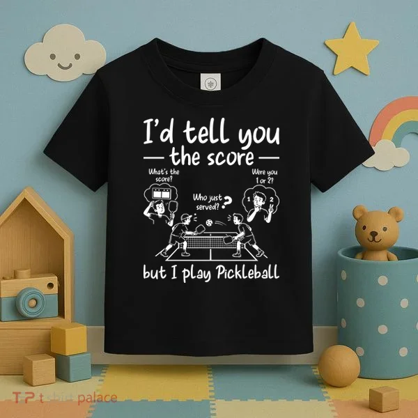 Confused Pickleball Player Funny Pickleball Toddler T-Shirt