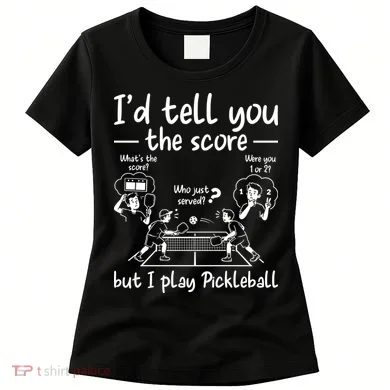 Confused Pickleball Player Funny Pickleball Women's T-Shirt