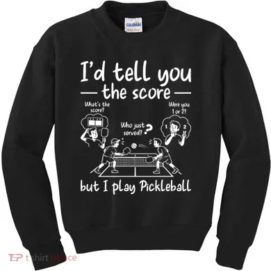 Confused Pickleball Player Funny Pickleball Kids Sweatshirt