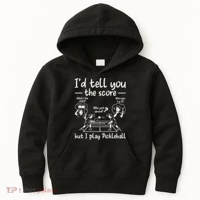 Confused Pickleball Player Funny Pickleball Kids Hoodie