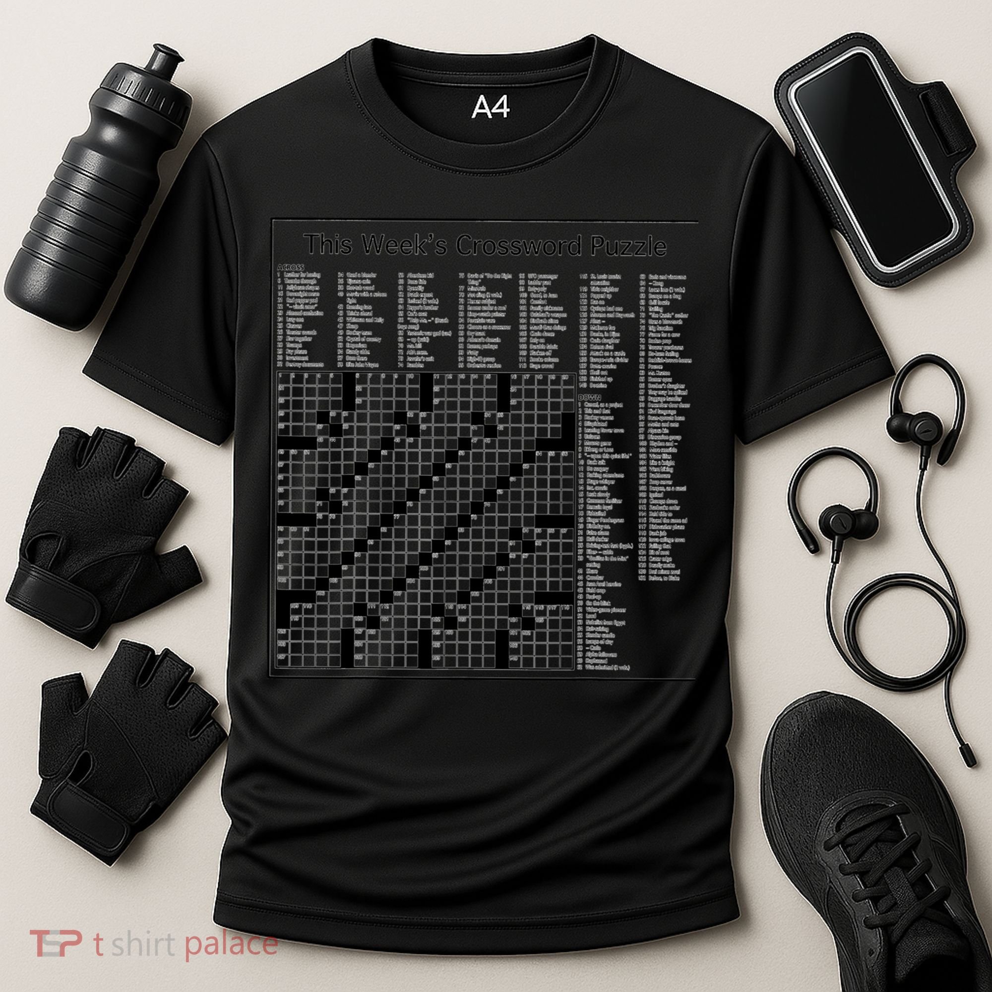 Crossword Puzzle Picture Cooling Performance Crew T-Shirt