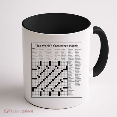 Crossword Puzzle Picture Coffee Mug back