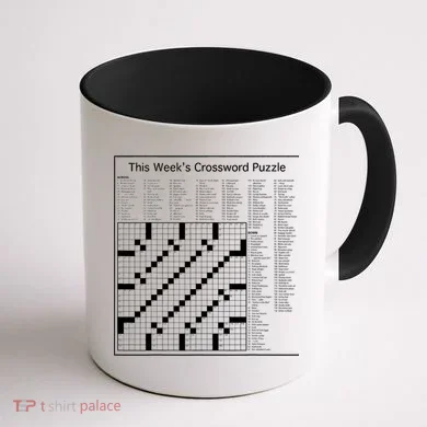 Crossword Puzzle Picture Coffee Mug back