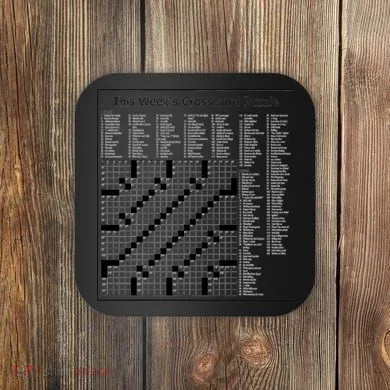 Crossword Puzzle Picture Coaster