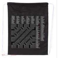 Crossword Puzzle Picture Drawstring Bag thumb 0