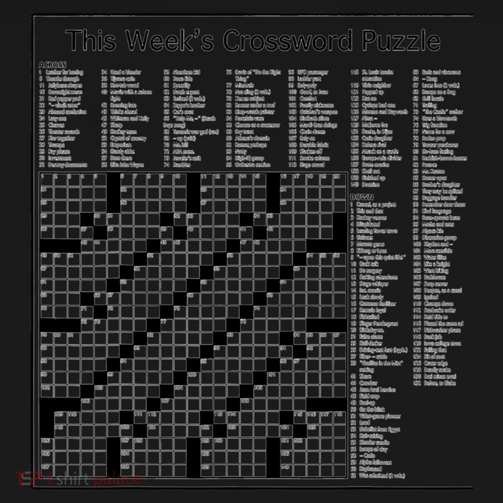 Crossword Puzzle Picture Performance Fleece Hoodie