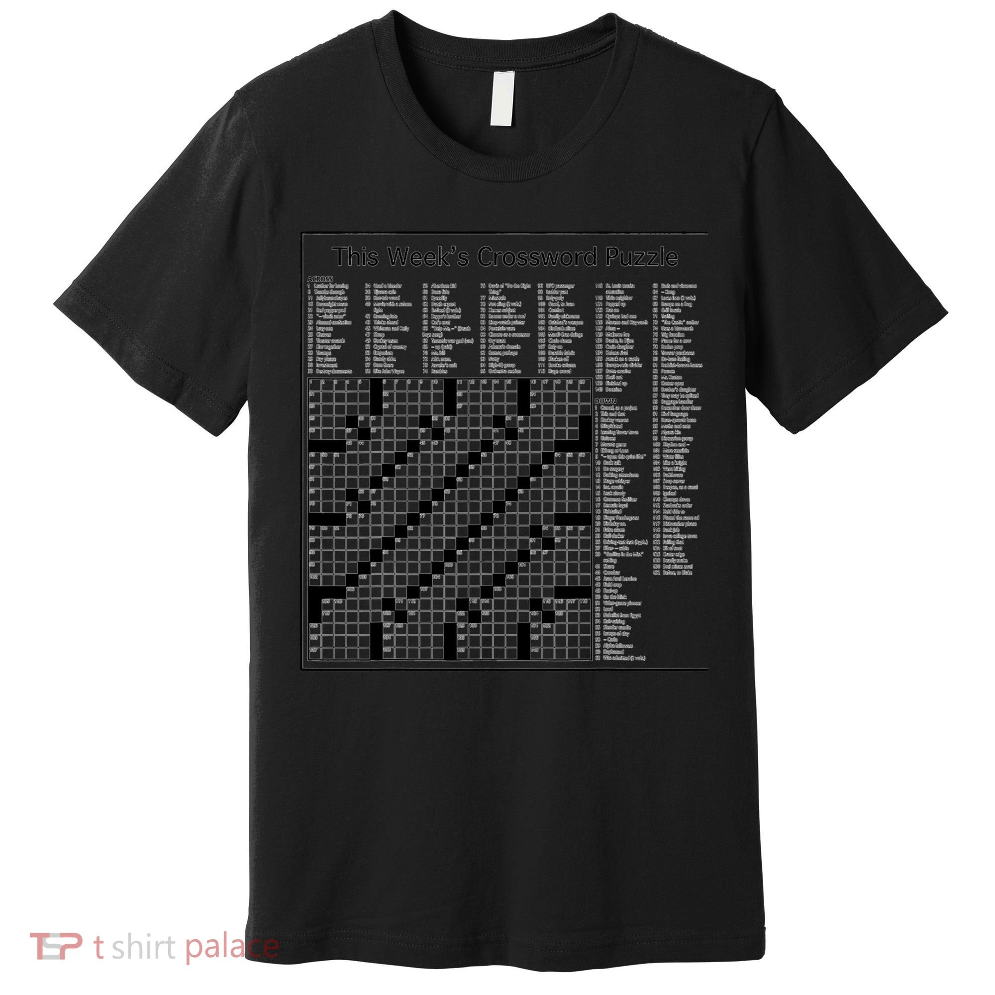 Crossword Puzzle Picture Premium T-Shirt