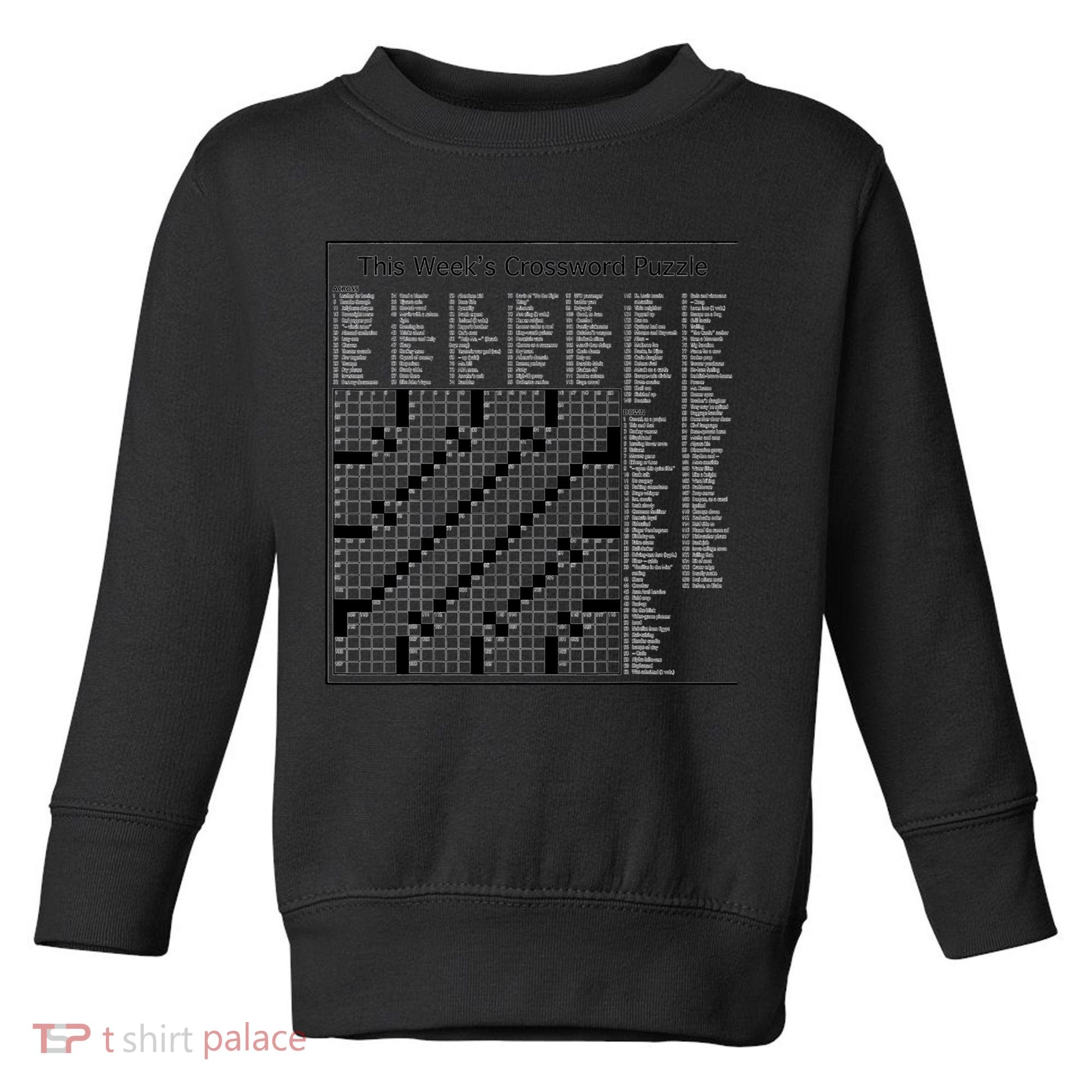 Crossword Puzzle Picture Toddler Sweatshirt