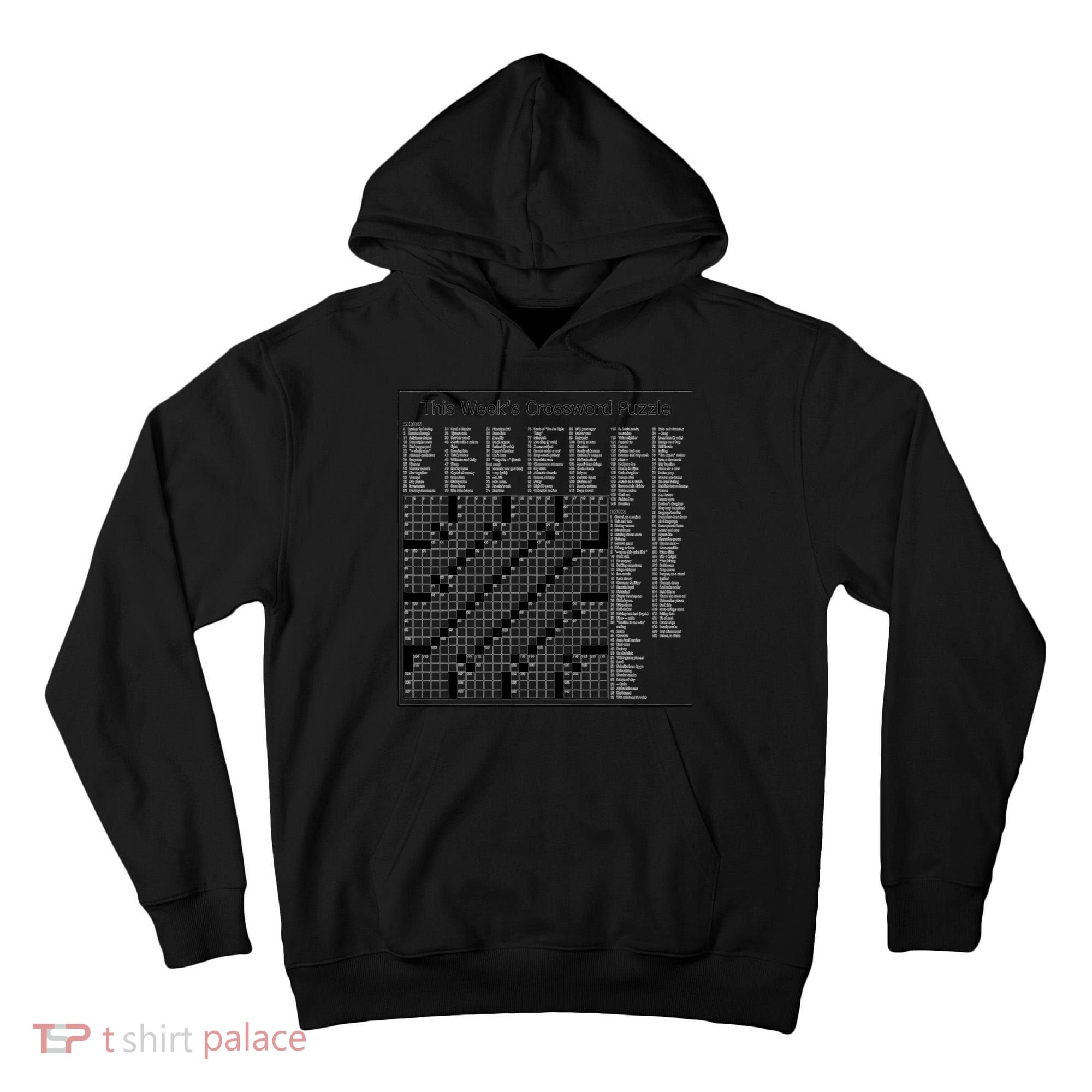 Crossword Puzzle Picture Tall Hoodie