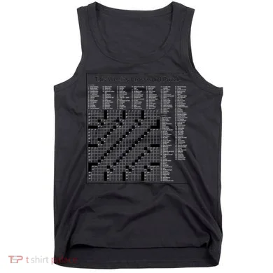 Crossword Puzzle Picture Tank Top
