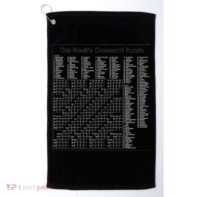 Crossword Puzzle Picture Golf Towel