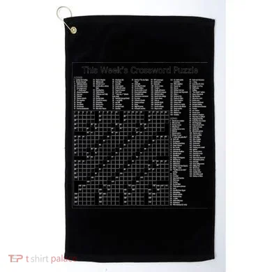 Crossword Puzzle Picture Golf Towel