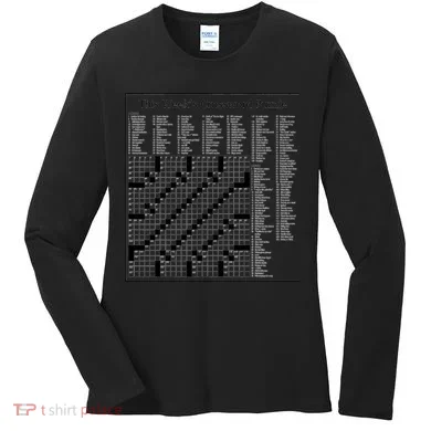 Crossword Puzzle Picture Women's Long Sleeve Shirt