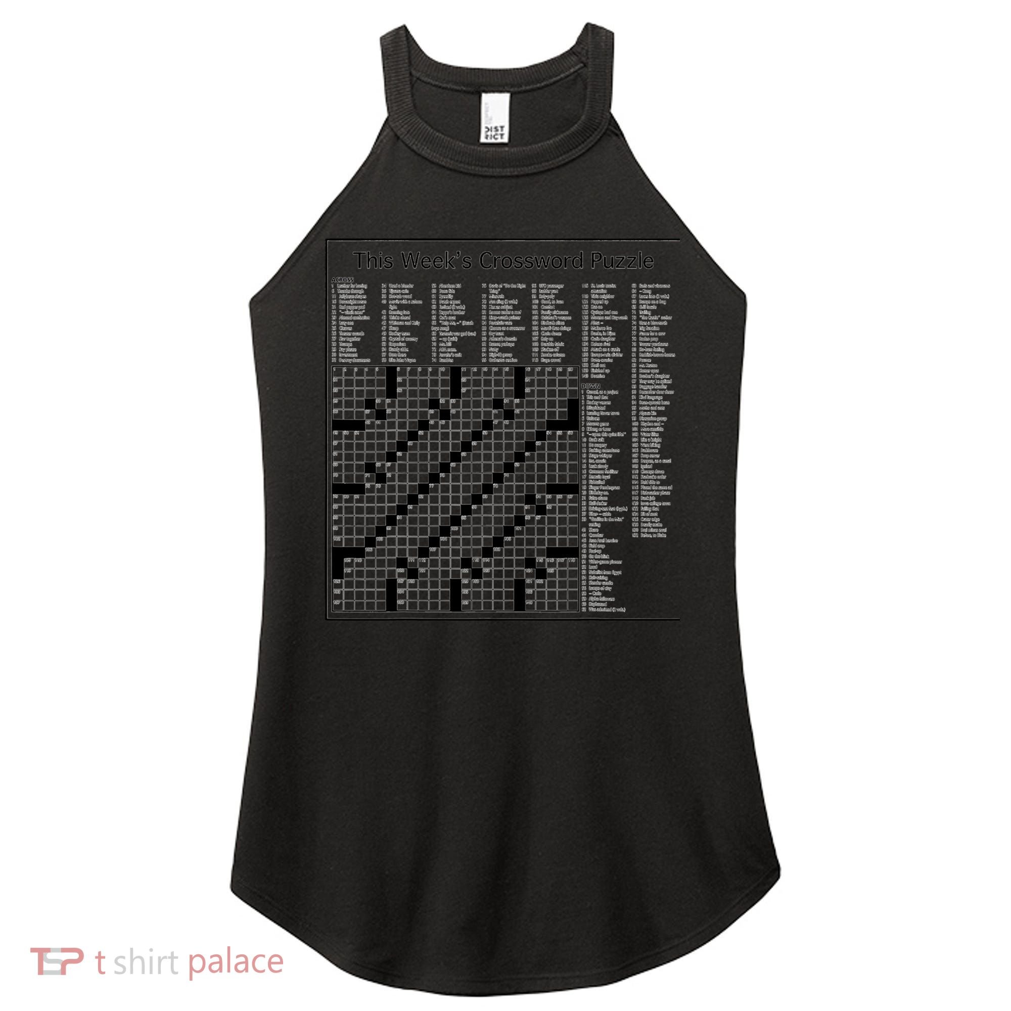 Crossword Puzzle Picture Women's Perfect Tri Rocker Tank