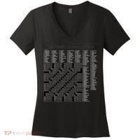 Crossword Puzzle Picture Women's V-Neck T-Shirt thumb 0