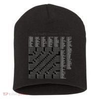 Crossword Puzzle Picture Short Acrylic Beanie thumb 0