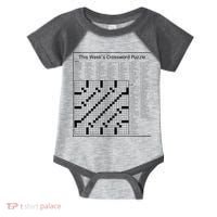 Crossword Puzzle Picture Infant Baby Jersey Bodysuit thumb 0