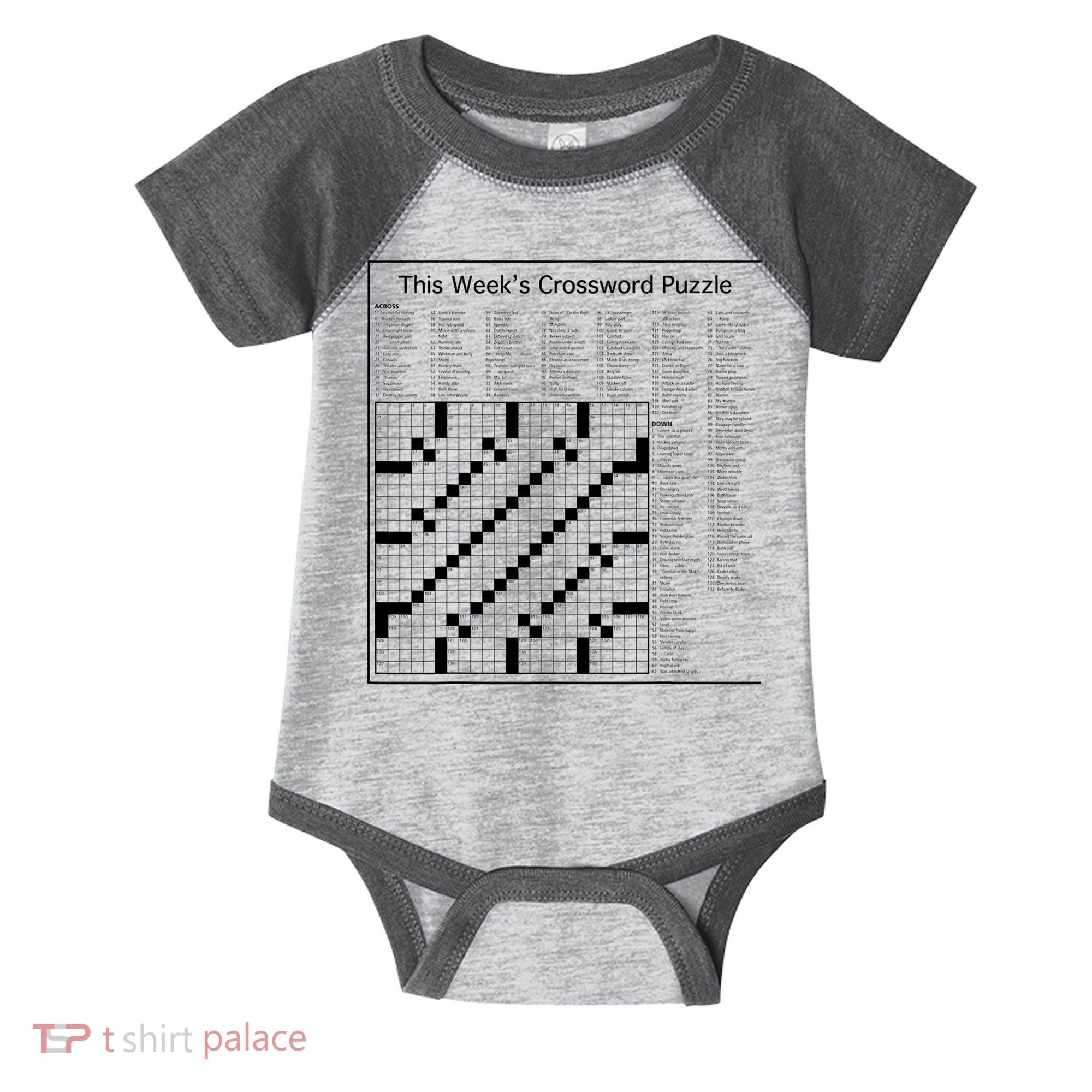 Crossword Puzzle Picture Infant Baby Jersey Bodysuit
