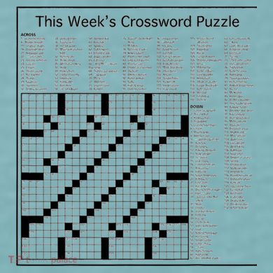 Crossword Puzzle Picture Sueded Cloud Jersey T-Shirt