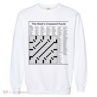 Crossword Puzzle Picture Garment-Dyed Sweatshirt thumb 0