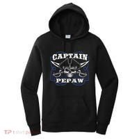 Captain Pepaw Pirate Skull Funny Grandpa Grandparents Day Cool Gift Women's Hoodie thumb 0
