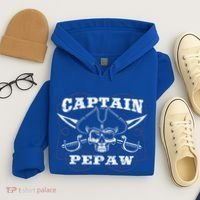 Captain Pepaw Pirate Skull Funny Grandpa Grandparents Day Cool Gift Hoodie thumb 4