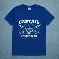 Captain Pepaw Pirate Skull Funny Grandpa Grandparents Day Cool Gift T-Shirt thumb 5