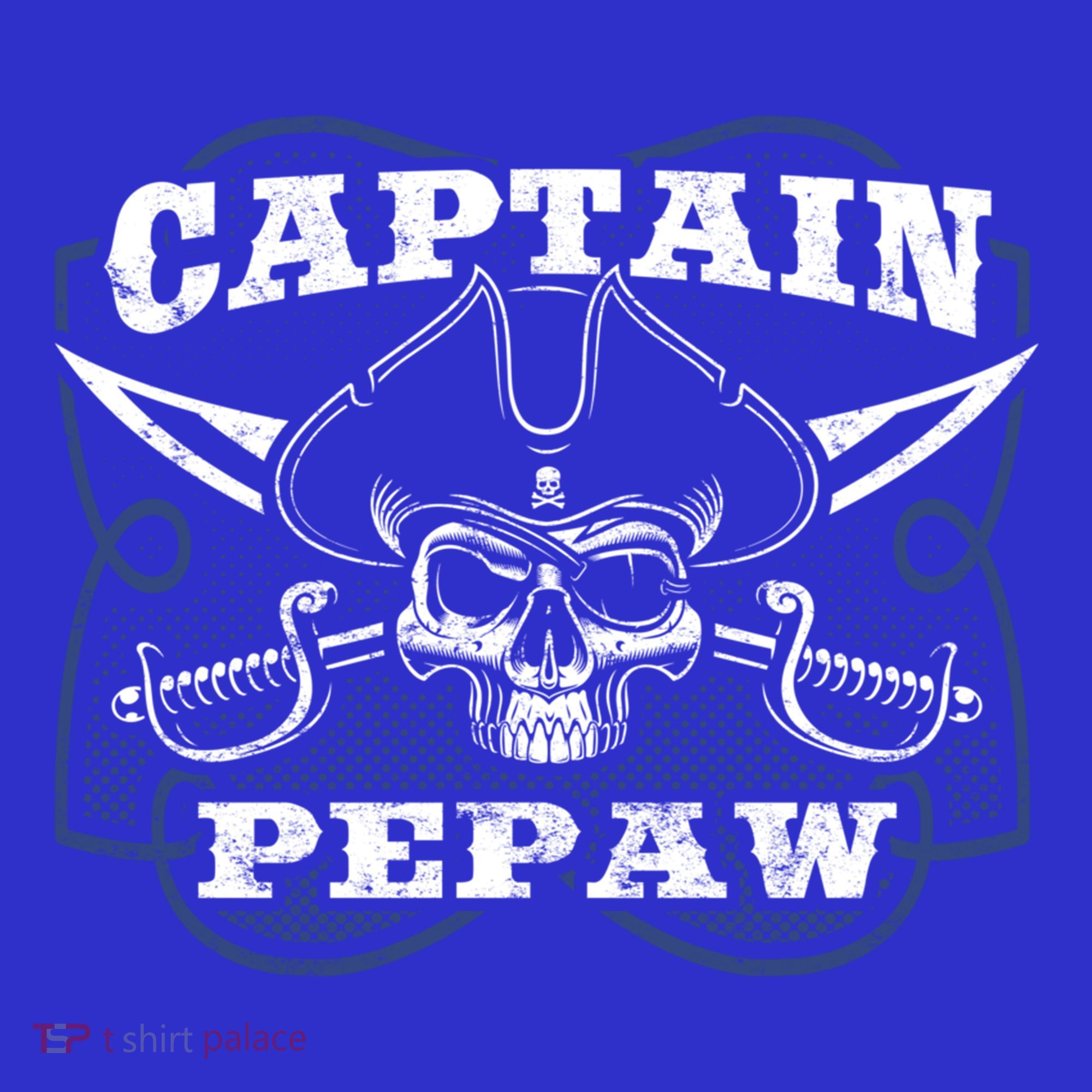 Captain Pepaw Pirate Skull Funny Grandpa Grandparents Day Cool Gift Coaster
