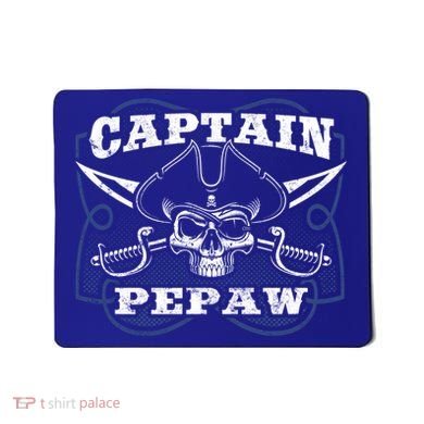 Captain Pepaw Pirate Skull Funny Grandpa Grandparents Day Cool Gift Mousepad