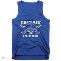 Captain Pepaw Pirate Skull Funny Grandpa Grandparents Day Cool Gift Tank Top thumb 0