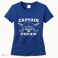 Captain Pepaw Pirate Skull Funny Grandpa Grandparents Day Cool Gift Women's T-Shirt thumb 0