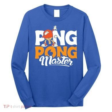 Cool Ping Pong Master For Table Tennis And Ping Pong Cool Gift Long Sleeve Shirt