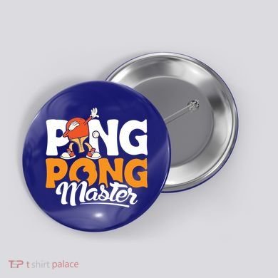 Cool Ping Pong Master For Table Tennis And Ping Pong Cool Gift Button