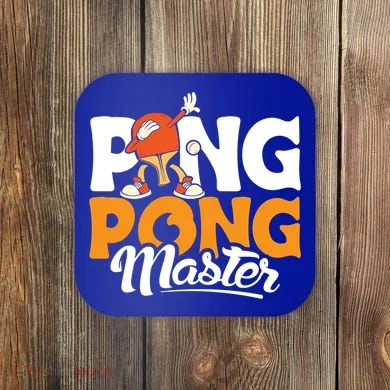 Cool Ping Pong Master For Table Tennis And Ping Pong Cool Gift Coaster