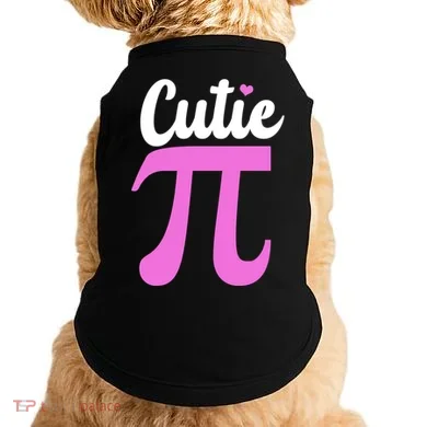 Cutie Pi Pi Day Heart Doggie Tank