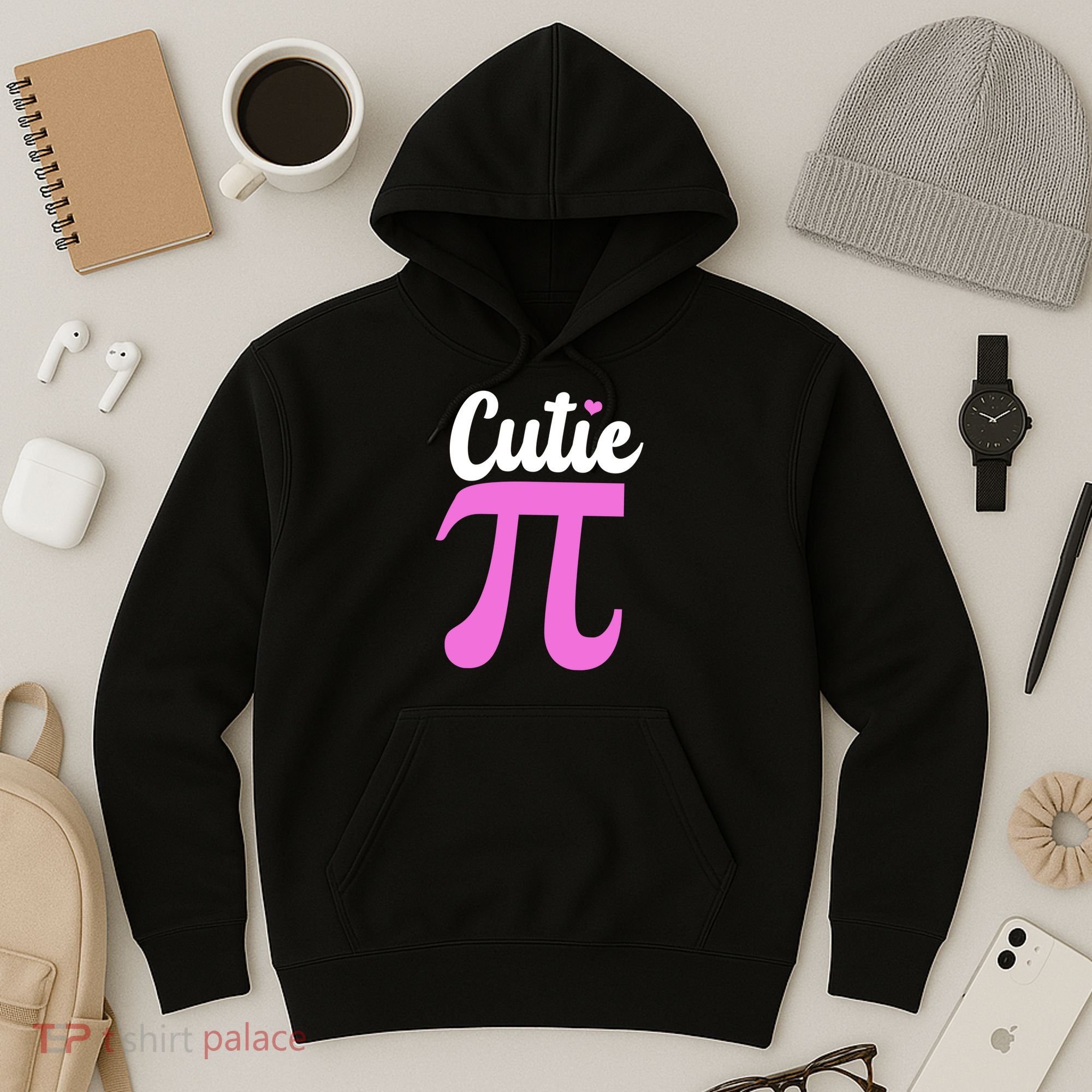 Cutie Pi Pi Day Heart Hoodie
