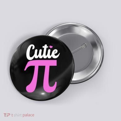 Cutie Pi Pi Day Heart Button