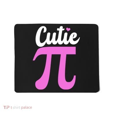 Cutie Pi Pi Day Heart Mousepad