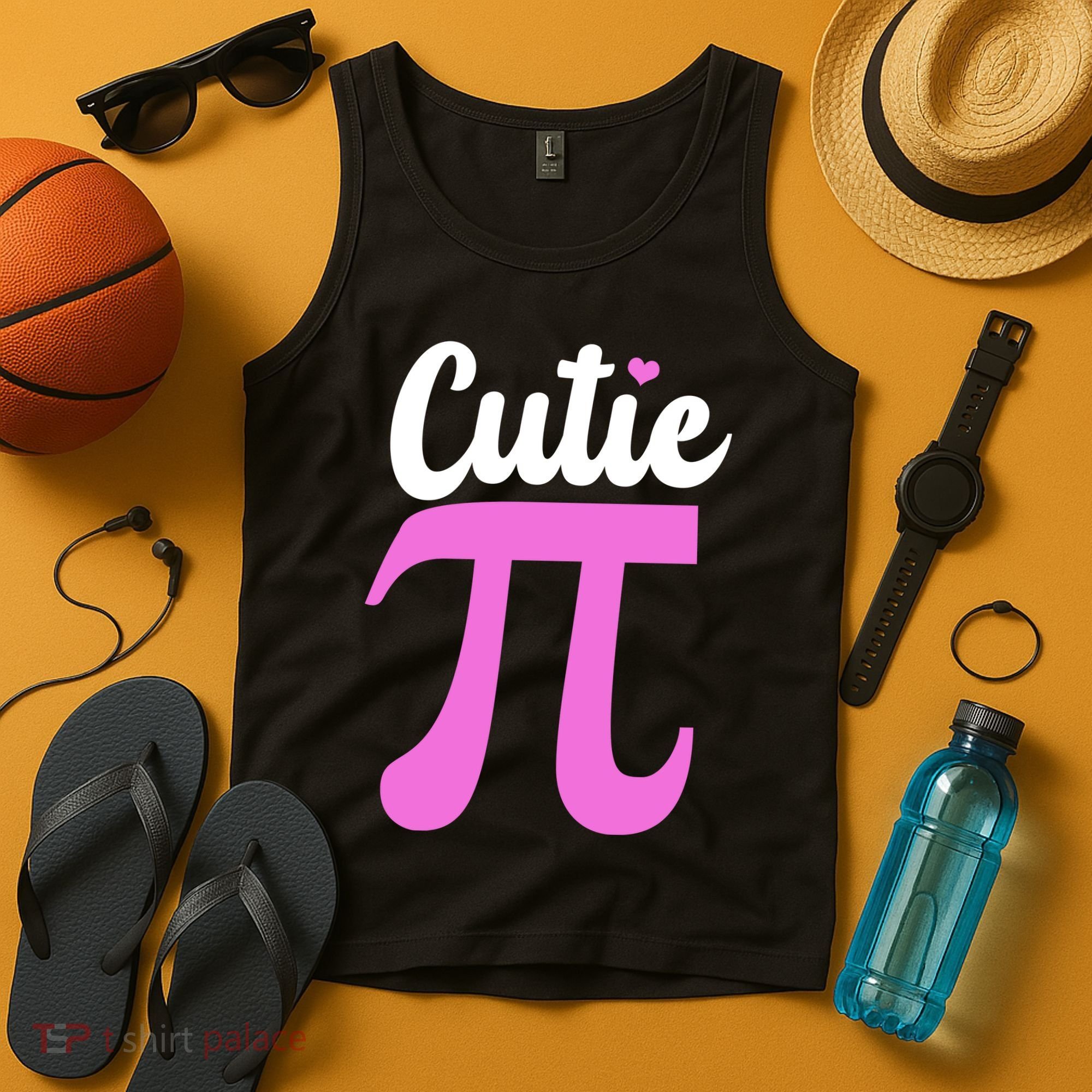 Cutie Pi Pi Day Heart Tank Top