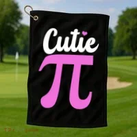 Cutie Pi Pi Day Heart Golf Towel thumb 1