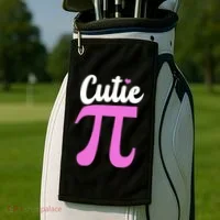 Cutie Pi Pi Day Heart Golf Towel thumb 2