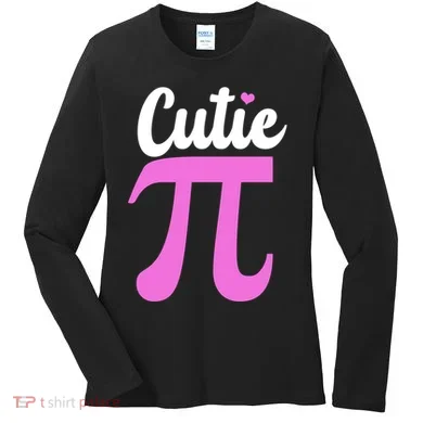 Cutie Pi Pi Day Heart Women's Long Sleeve Shirt