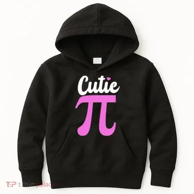 Cutie Pi Pi Day Heart Kids Hoodie