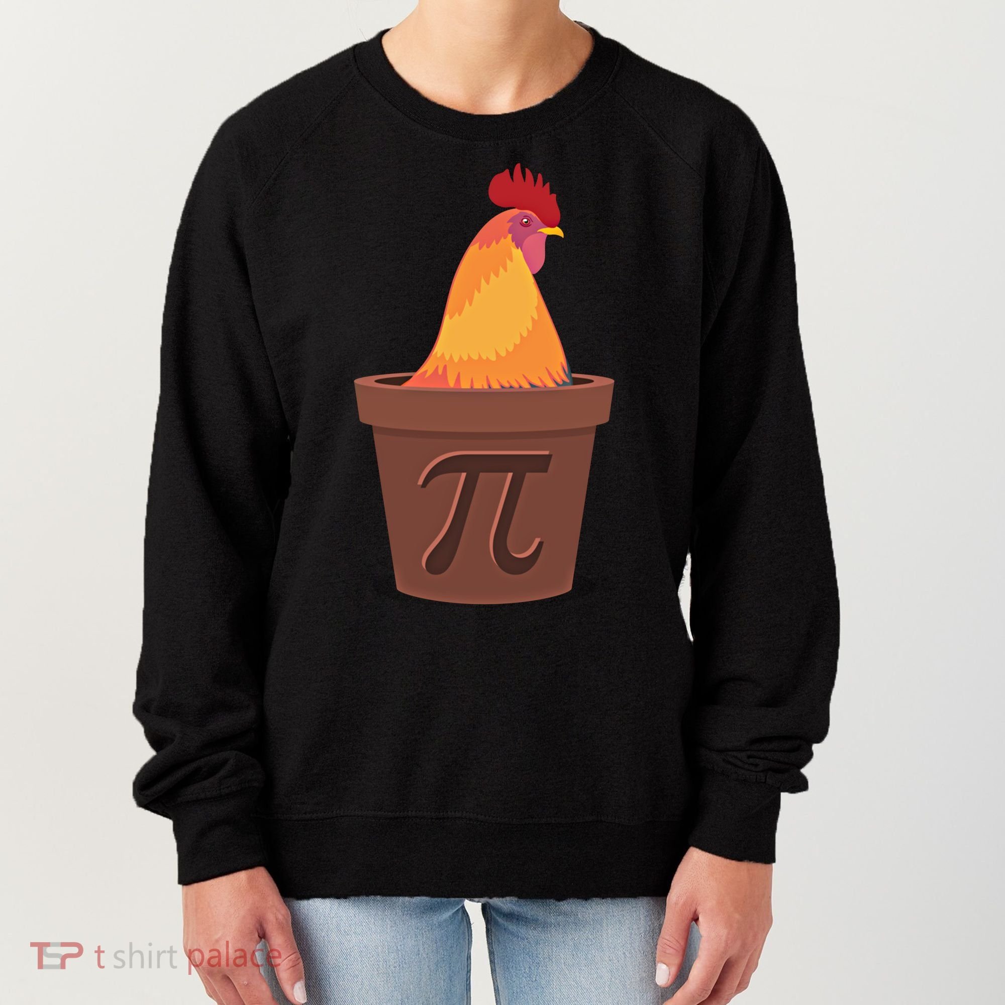 Chicken Pot Pie Pi Funny Math Cooking Gift Women's Sweatshirt