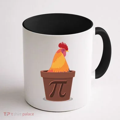 Chicken Pot Pie Pi Funny Math Cooking Gift Coffee Mug back