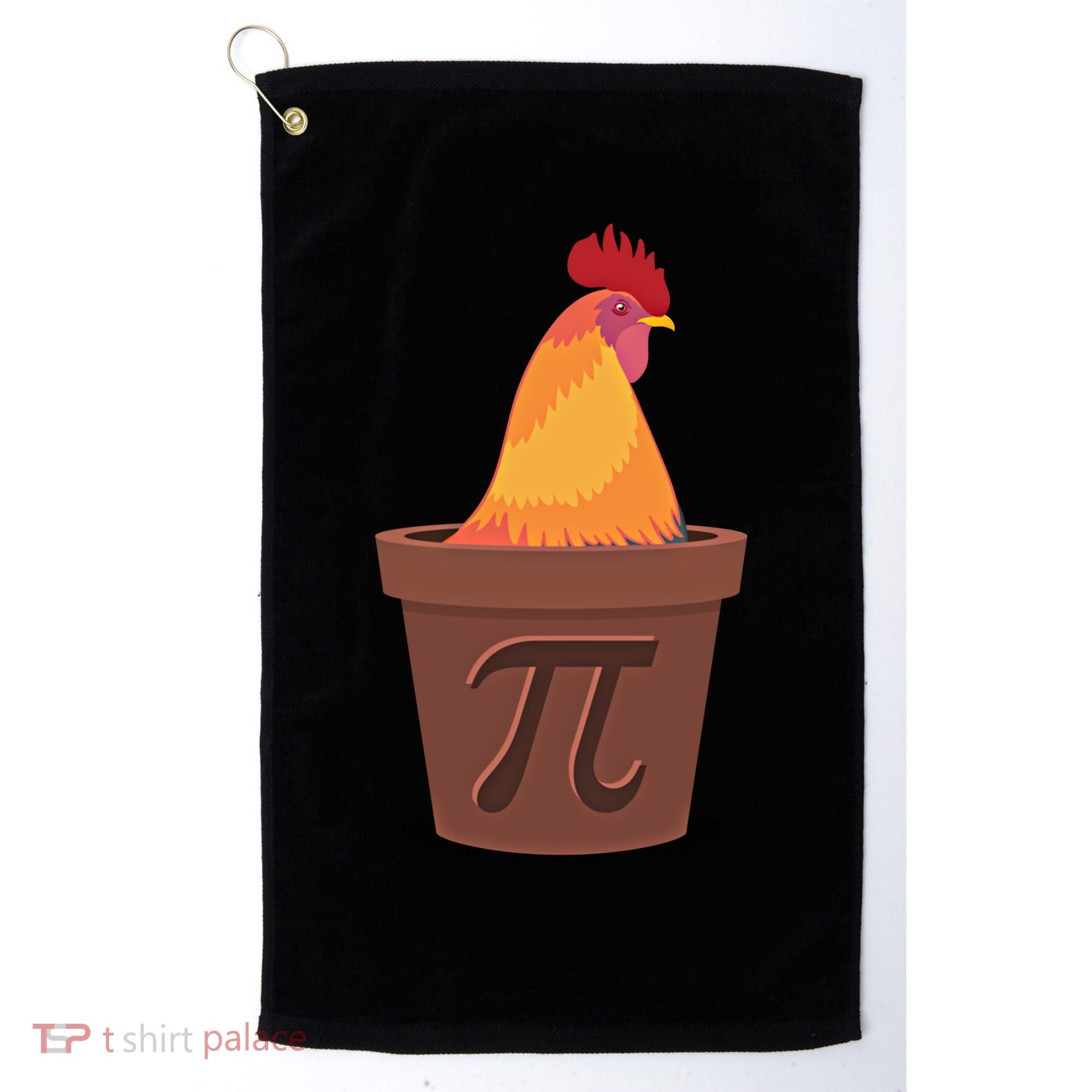 Chicken Pot Pie Pi Funny Math Cooking Gift Golf Towel