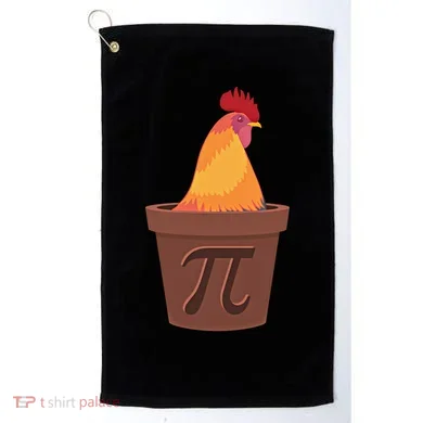 Chicken Pot Pie Pi Funny Math Cooking Gift Golf Towel