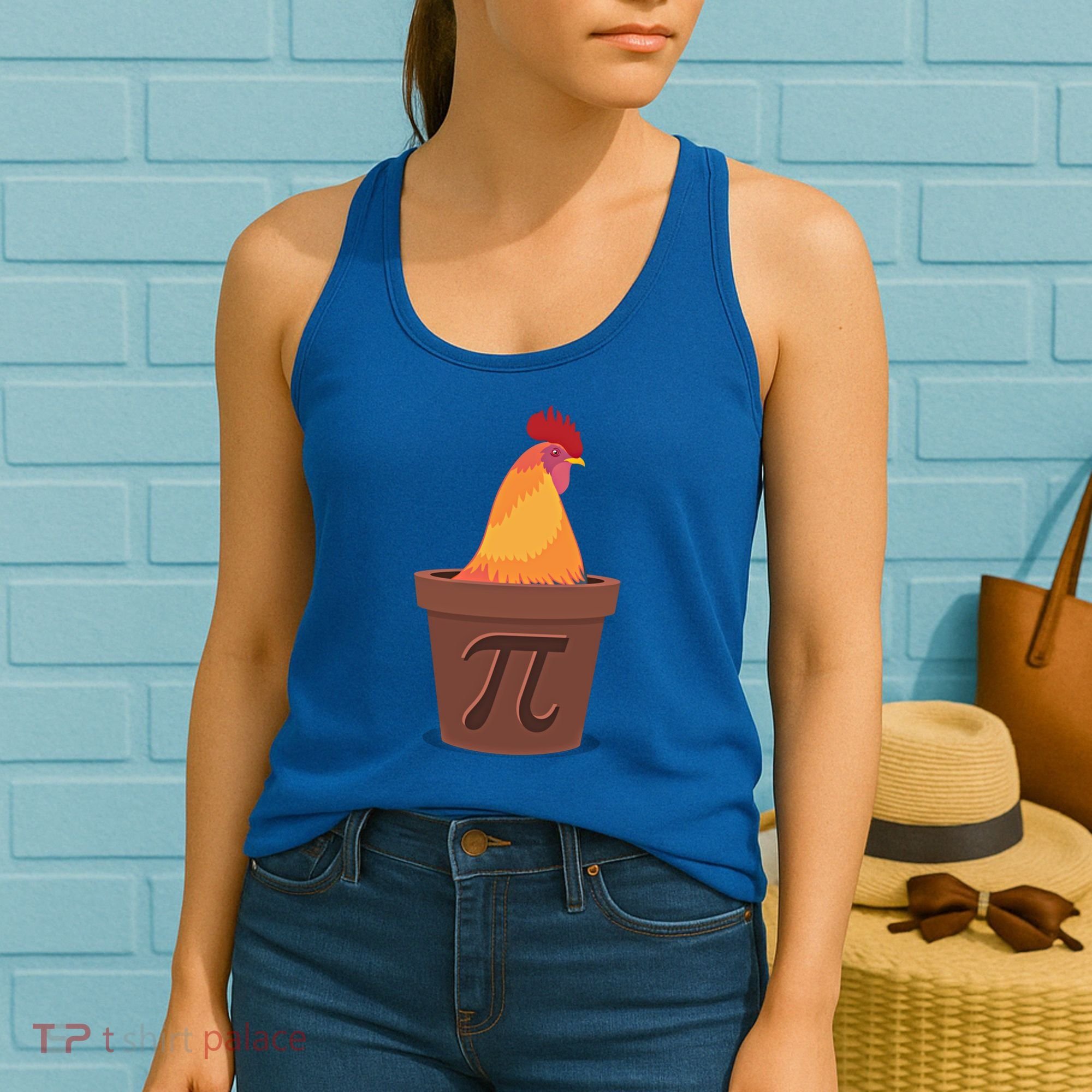 Chicken Pot Pie Pi Funny Math Cooking Gift Women's Tank Top