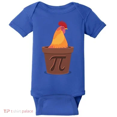 Chicken Pot Pie Pi Funny Math Cooking Gift Baby Bodysuit